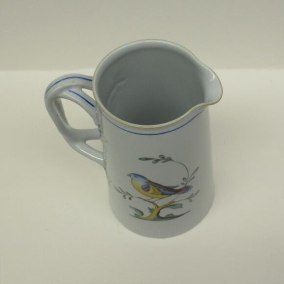 Spode China England QUEEN'S BIRD 5 1/2 Inch High 16 Ounce Milk Jug or Pitcher - Picture 3 of 5